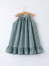 girls-denim-ruffle-trim-a-line-dress-rylee-faith-designs-Sophia's Style-2