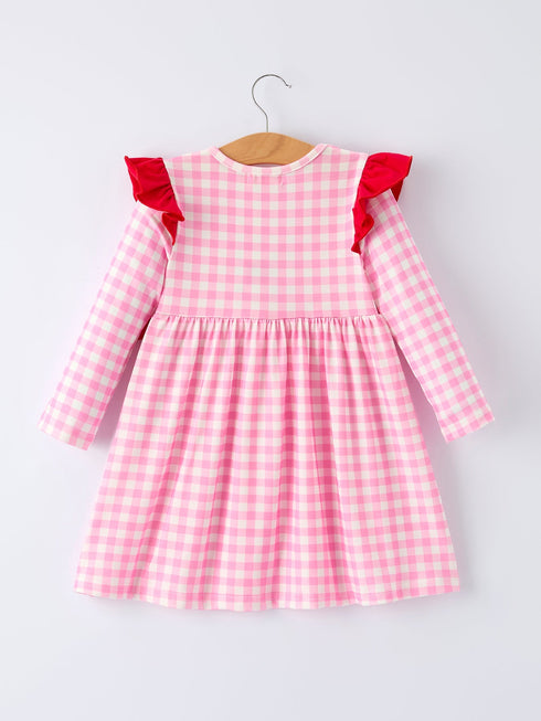valentine-pink-plaid-girls-dress-with-horse-heart-smocking-embroidery-Sophia's Style--2