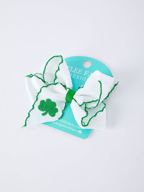 st-patrick-shamrock-embroidered-hair-bow-girls-hair-clip-Sophia's Style--2