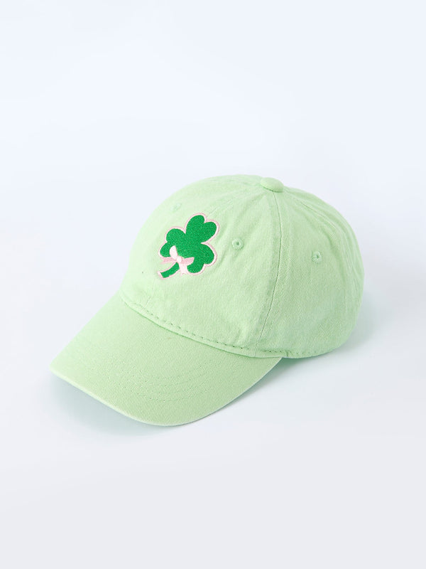 st-patricks-day-shamrock-embroidery-hat-for-girls-Sophia's Style-Accessories-1