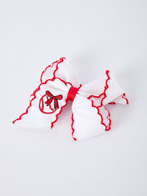 festive-baseball-embroidered-girls-hairpin-4-inches-sophias-style-3