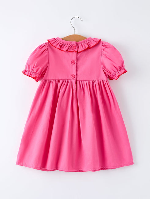 valentines-day-hot-pink-ruffle-collar-heart-applique-girls-dress-rylee-faith-designs-Sophia's Style-2