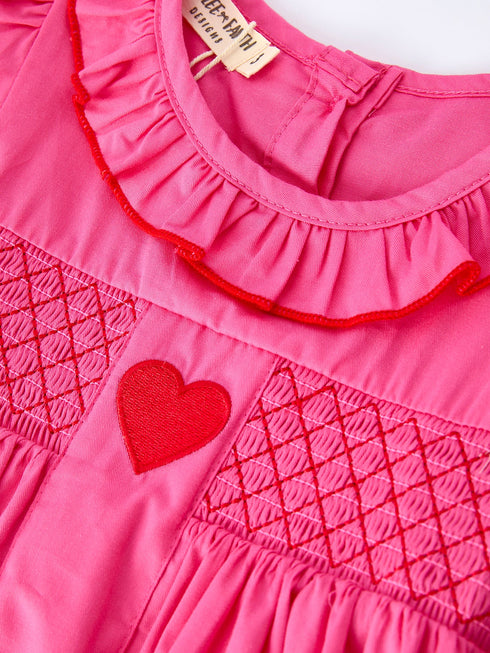 valentines-day-hot-pink-ruffle-collar-heart-applique-girls-dress-rylee-faith-designs-Sophia's Style-3
