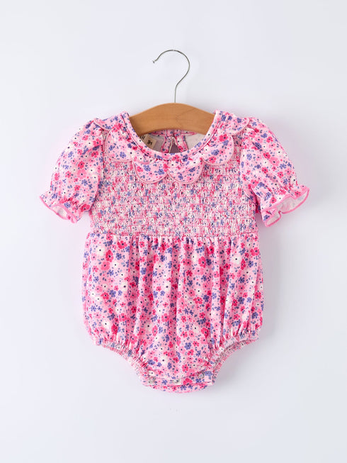 girls-valentines-day-floral-ruffle-smocking-baby-bubble-romper-rylee-faith-designs-Sophia's StyleRomper-1