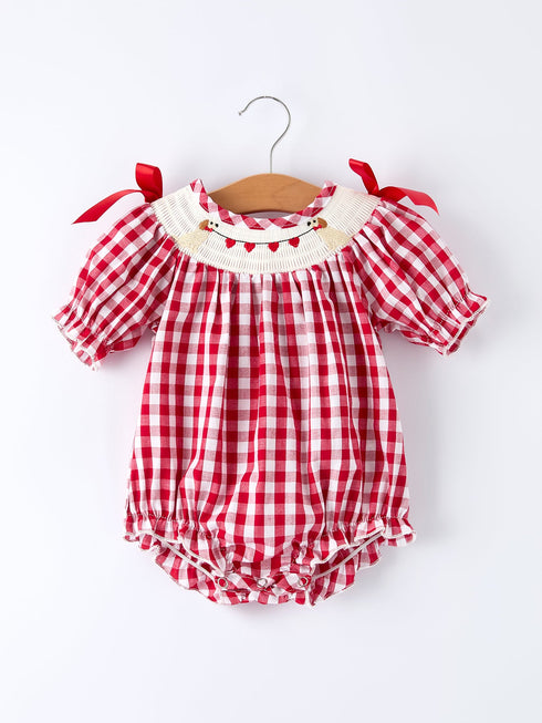 valentine-red-plaid-romper-with-smocked-heart-dog-detail-and-bows-rylee-faith-designs-Sophia's StyleRomper-1