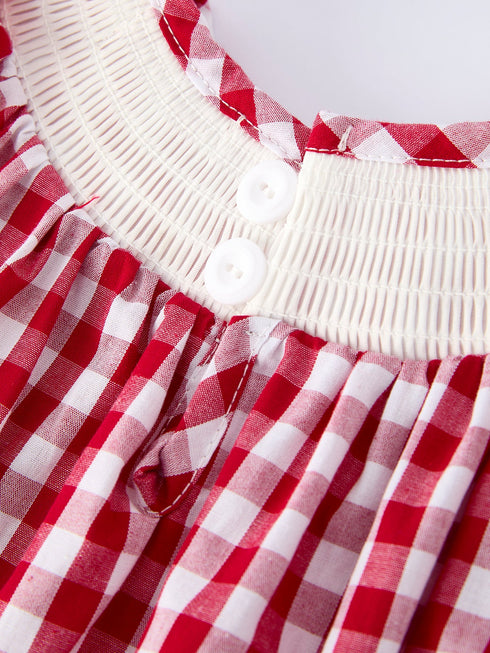 valentine-red-plaid-romper-with-smocked-heart-dog-detail-and-bows-rylee-faith-designs-Sophia's Style-4