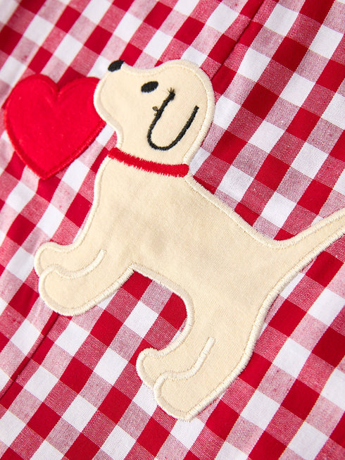 valentine-red-plaid-boys-romper-with-applique-heart-dog-detail-rylee-faith-designs-Sophia's Style-4
