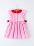 valentine-pink-plaid-girls-dress-with-red-hearts-and-bows-Sophia's Style--2