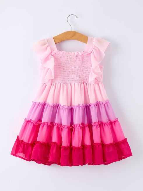 ombre-ruffle-dress-for-girls-pink-gradient-layers-Sophia's Style--2