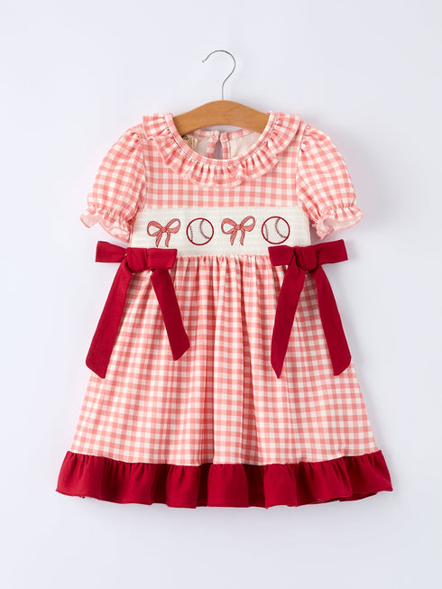baseball-embroidery-smocked-ruffle-plaid-girl-dress-sophias-styleDress-1