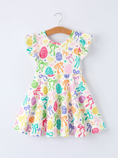 rainbow-easter-egg-bow-girls-dress-Sophia's Style-Dress-1