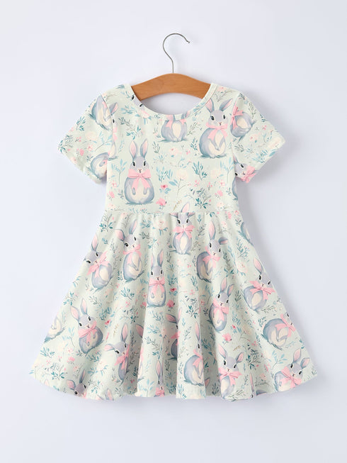 easter-bunny-bow-print-twirl-short-sleeve-dress-Sophia's Style--2
