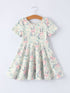 easter-bunny-bow-print-twirl-short-sleeve-dress-Sophia's Style-Dress-1