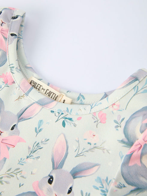 easter-bunny-bow-print-twirl-short-sleeve-dress-Sophia's Style--3