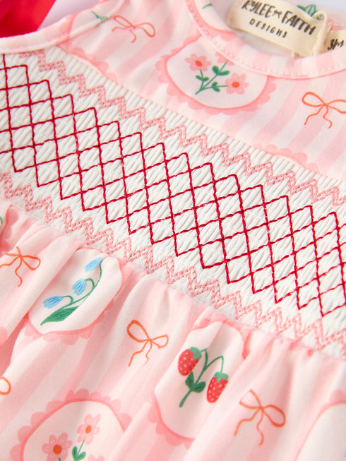 spring-pink-floral-bow-smocked-girl-romper-Sophia's Style-4
