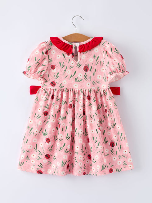 spring-ladybug-smocked-embroidered-girls-dress-Sophia's Style-2