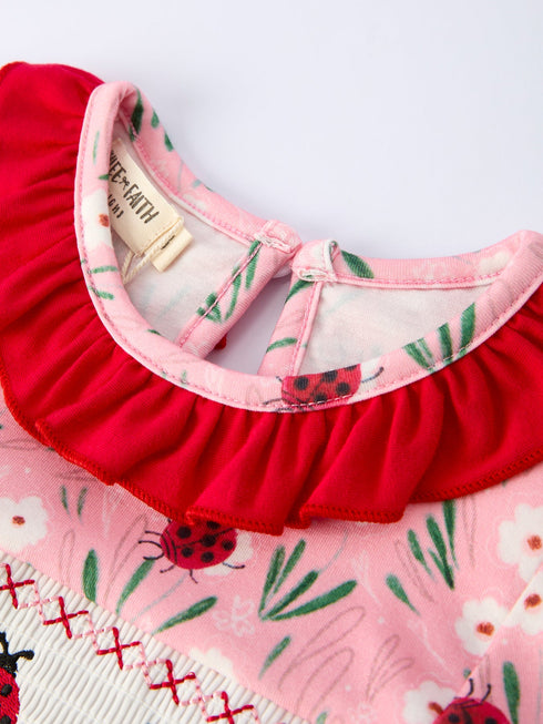 spring-ladybug-smocked-embroidered-girls-dress-Sophia's Style-3
