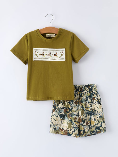 preorder-duck-embroidery-boys-set-green-tee-and-camo-shorts-sophias-styleOutfit-1