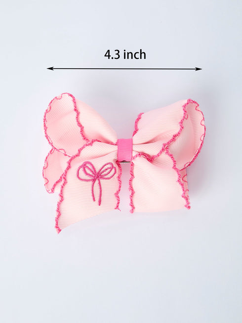 bow-embroidered-girls-hairpin-4-1-inches-Sophia's Style--2