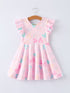 spring-pink-theme-park-print-girls-twirl-dress-Sophia's Style-Dress-1