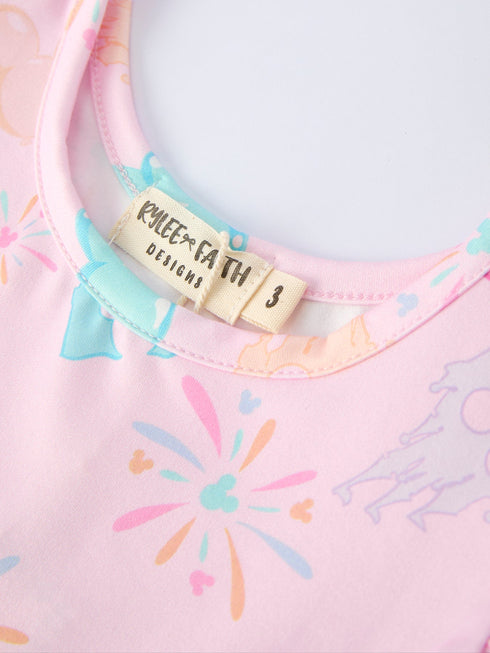 spring-pink-theme-park-print-girls-twirl-dress-Sophia's Style--3