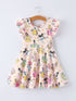 summer-pattern-ruffle-sleeve-girls-dress-Sophia's StyleDress-1