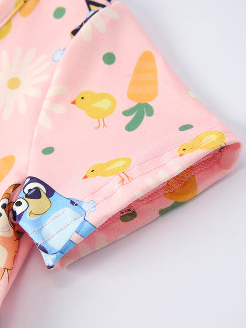 easter-character-print-short-sleeved-dress-Sophia's Style--4