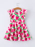 summer-watermelon-pattern-girls-dress-Sophia's Style-2