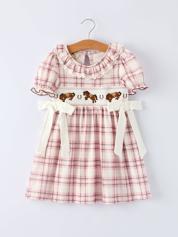 western-horse-embroidered-smocked-plaid-girls-dress-sophias-styleDress-1
