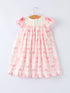 spring-pink-bow-teddy-smocked-girl-dress-Sophia's Style-2