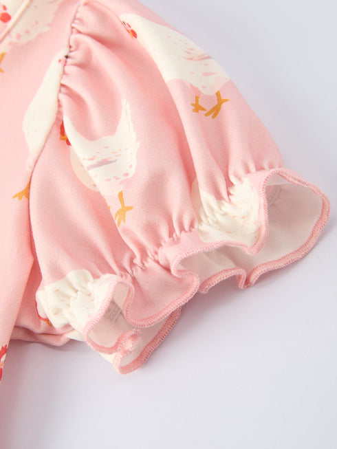 farm-spring-chicken-print-girls-ruffle-dress-Sophia's Style-4