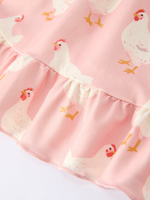 farm-spring-chicken-print-girls-ruffle-dress-Sophia's Style-5