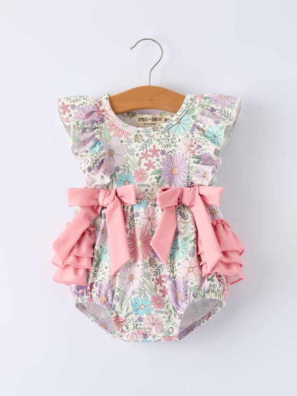girls-pink-floral-sleeveless-baby-girls-romper-Sophia's StyleRomper-1