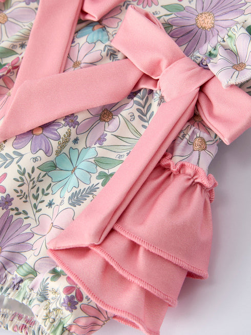 girls-pink-floral-sleeveless-baby-girls-romper-Sophia's Style-4