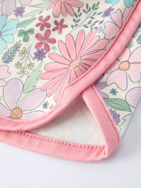 girls-pink-floral-sleeveless-vest-top-and-shorts-set-Sophia's Style-3