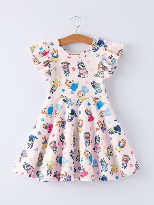spring-playful-character-print-girl-dress-Sophia's Style-Dress-1