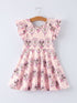 pink-character-mirror-bow-print-girls-dress-Sophia's Style-Dress-1