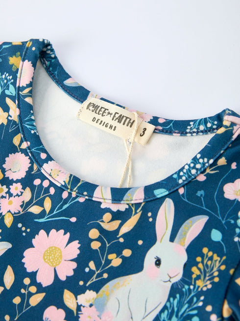 teal-bunny-garden-ruffle-sleeve-girls-dress-Sophia's Style--3