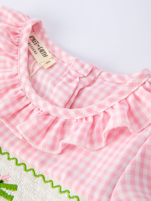 girls-summer-crocodile-embroidered-smocked-dress-Sophia's Style-3