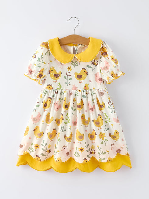 spring-chick-scallop-short-sleeve-girl-dress-Sophia's StyleDress-1