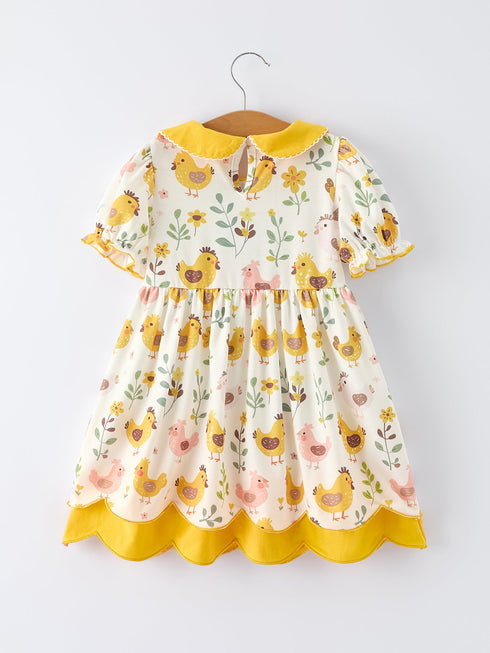 spring-chick-scallop-short-sleeve-girl-dress-Sophia's Style-2