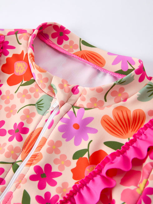 summer-floral-ruffle-long-sleeve-girl-swimwear-set-sophias-style-4