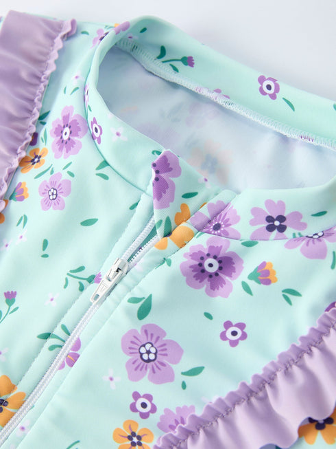 summer-mint-floral-long-sleeve-girl-swimwear-set-sophias-style-4