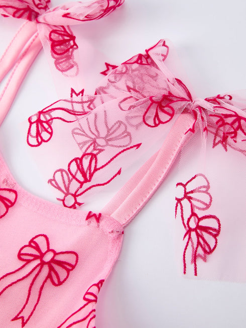 spring-and-summer-pink-tulle-bow-party-dress-for-girls-sophias-style-3