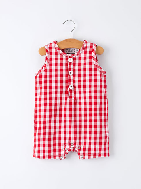 summer-plaid-smocked-ruffle-boys-romper-sibling-outfits-Sophia's Style-2
