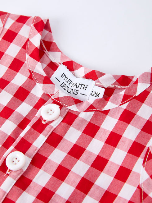 summer-plaid-smocked-ruffle-boys-romper-sibling-outfits-Sophia's Style-4