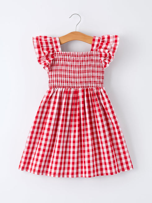 summer-plaid-smocked-ruffle-girl-dress-sibling-outfits-Sophia's Style-2