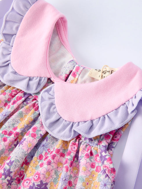 preorder-spring-purple-floral-bow-ruffle-girl-bloomer-set-Sophia's Style-3