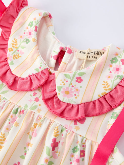 summer-floral-bow-ruffle-girls-dress-Sophia's Style-3