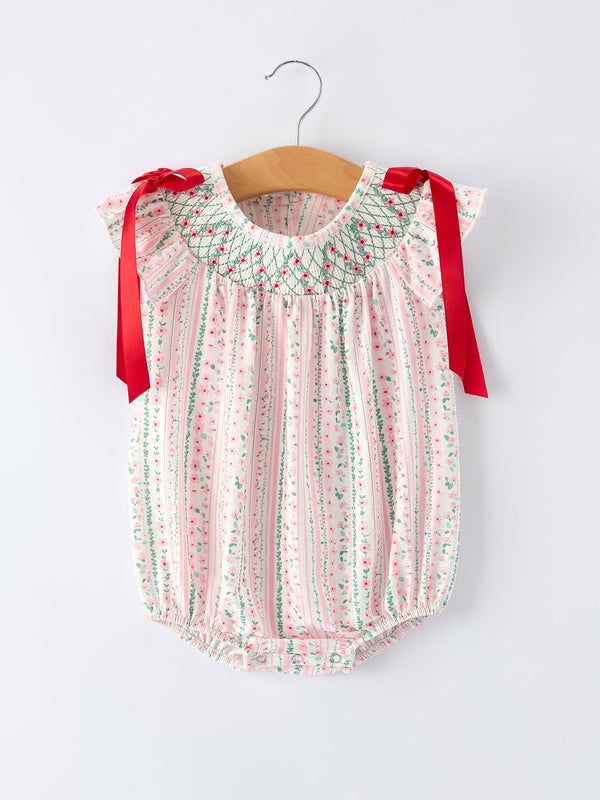 pink-spring-floral-smocked-baby-girl-romper-Sophia's StyleRomper-1